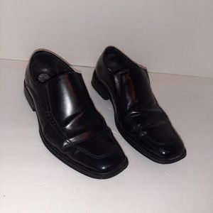 Studio Via Spiga Mens 10.5 Black Leather 34520 Shoes Loafers